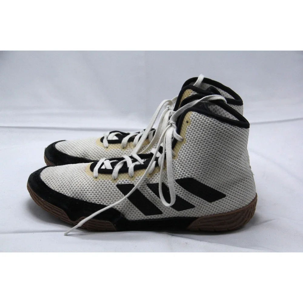 Adidas Tech Fall 2.0 Wrestling Shoes Mens Size 9 White Black Lace Up Training